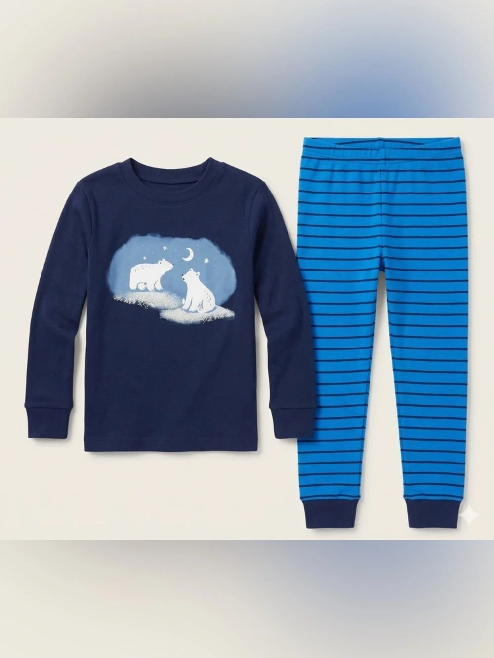 Carters 2-piece Cotton Pajama Set Polar Bear 3T NWOT